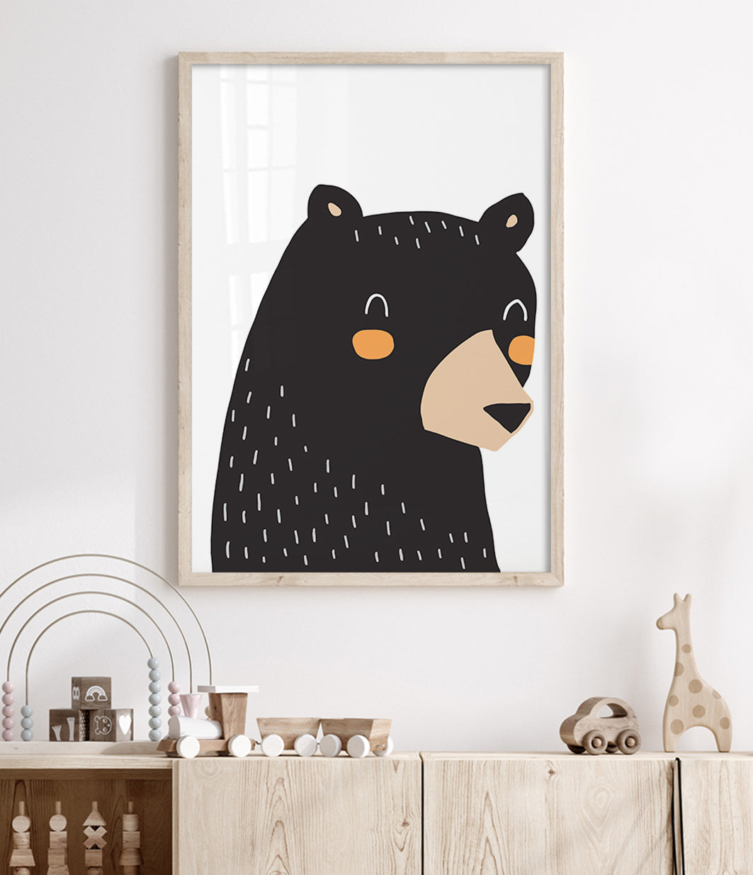 Bear Nursery Print baby Boy Nursery Wall Art australia