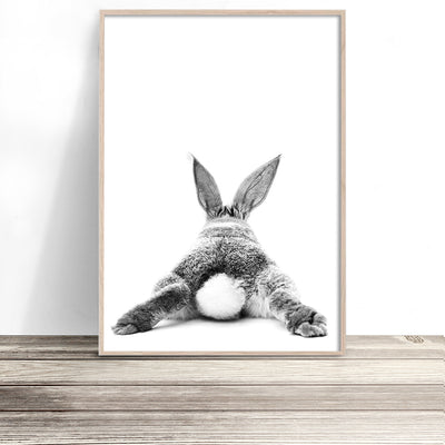 bunny rabbit tail art print nursery wall art australia