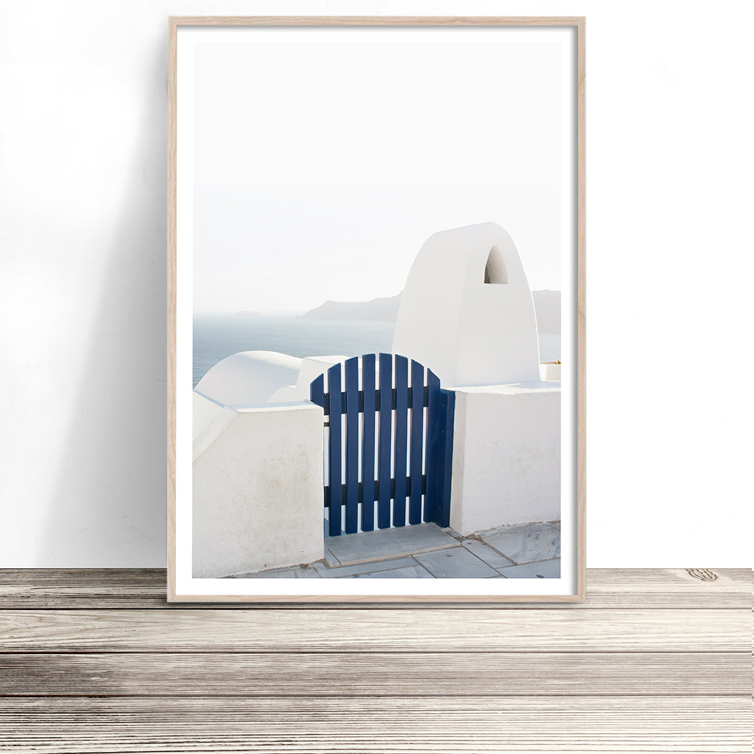 Set of 3 Greece Prints - Overlooking the Aegean & Grecian Urn & Santorini Outlook