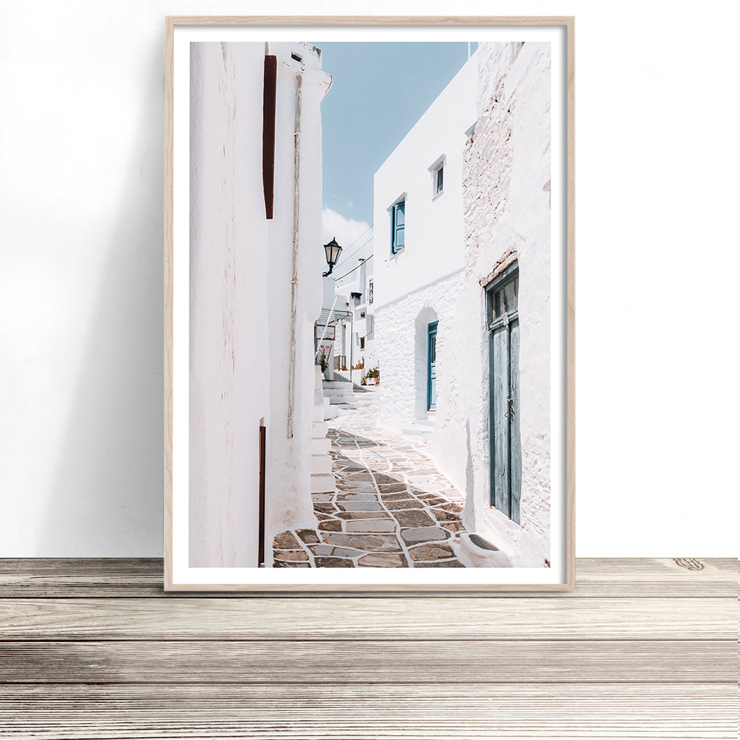 Set of 2 Greece Prints - Oia Villas & Paros Alley
