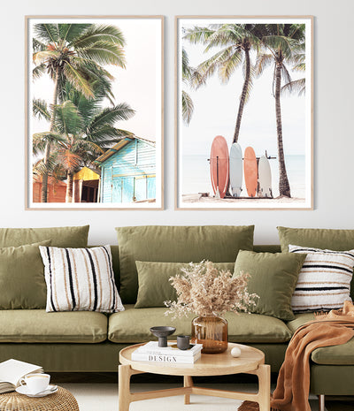 tropical-print-coastal-wall-art