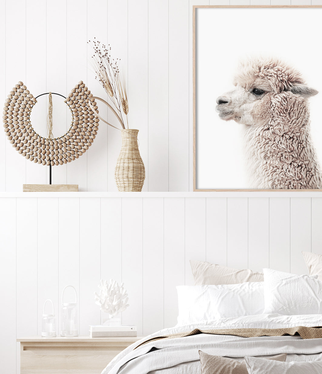 buy alpaca art print llama wall art - shop photography poster artwork for home