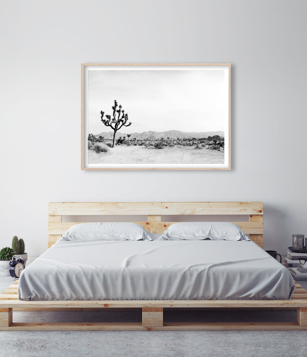 Desert Landscape Print (Black and White)