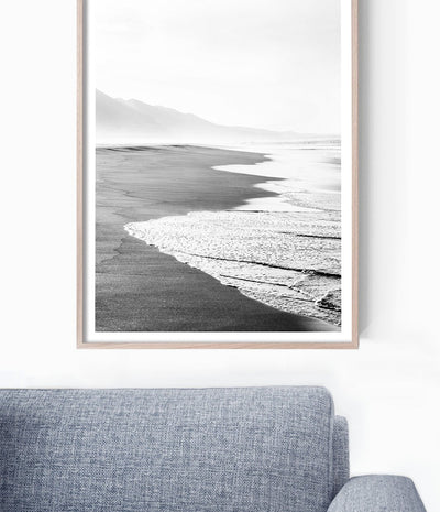 Beach Print (Black and White)