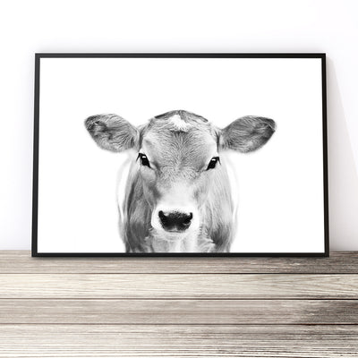 Jersey Cow Print (Black and White)