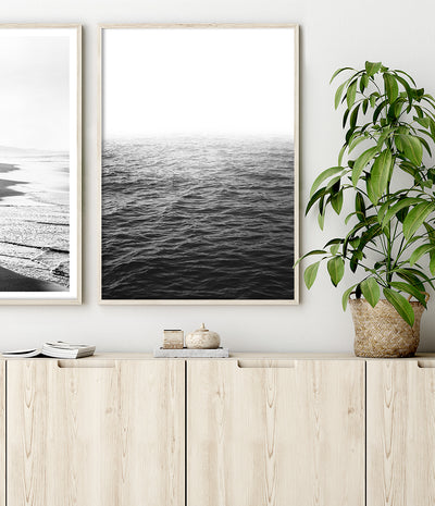 black and white ocean wall art print australia coastal photography artwork