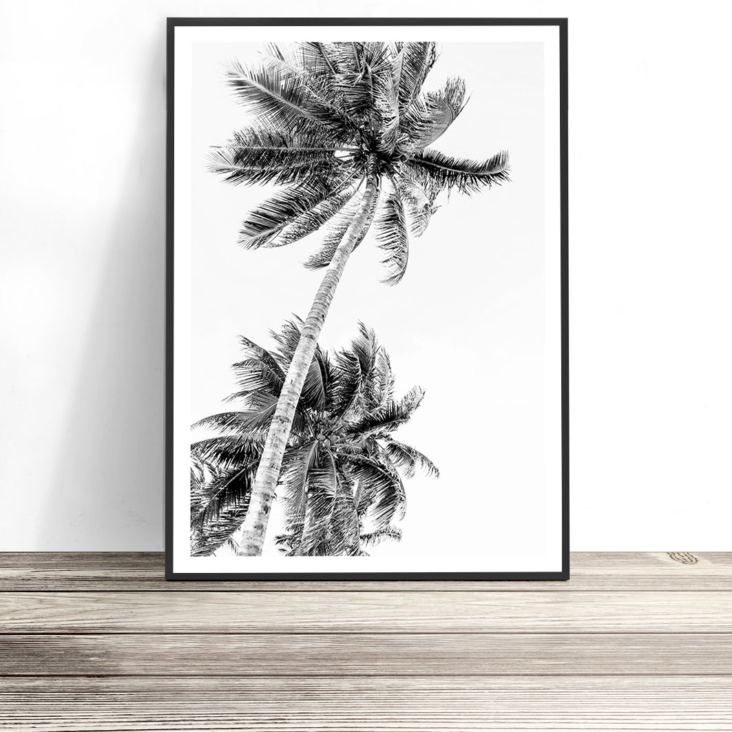 Vintage Palms Print (Black and White)