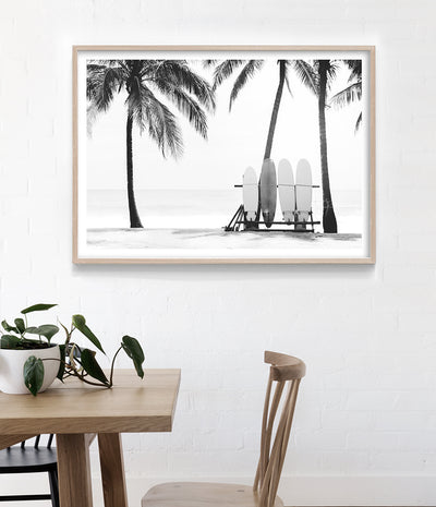 black and white tropical surf prints australia buy surfboard wall art photography posters for coastal home decor 2
