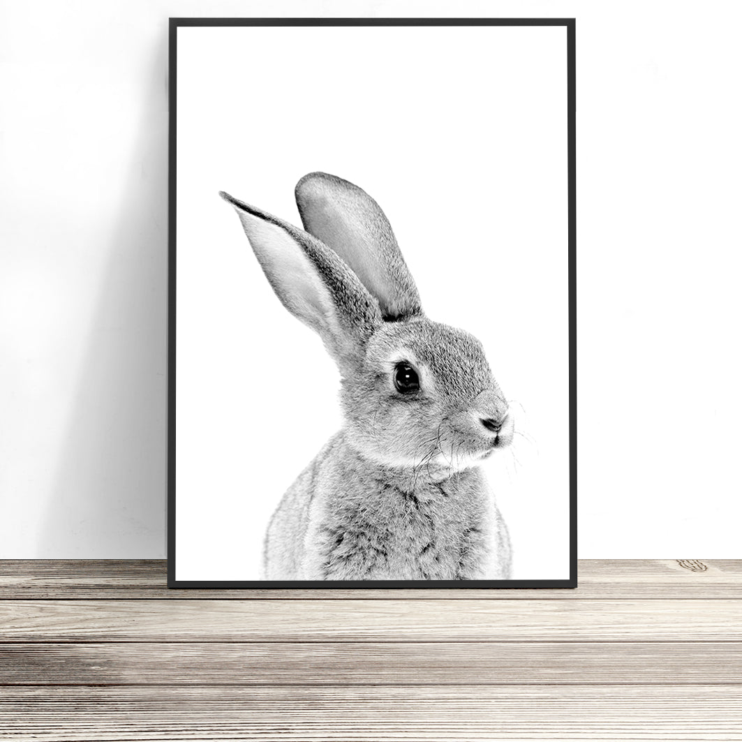 Bunny Print (Black and White)
