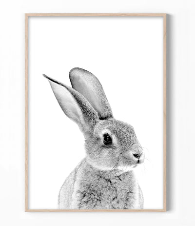 Bunny Print (Black and White)