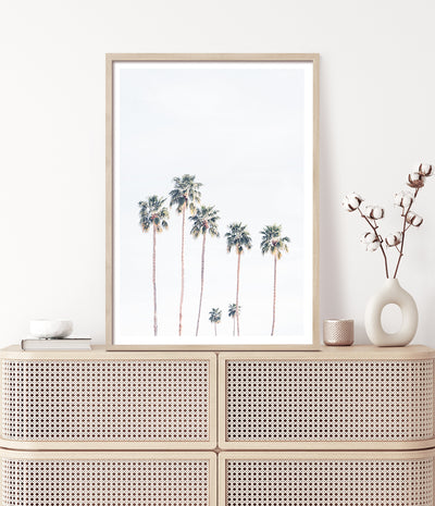 buy palm trees print palm springs wall art print shop photography poster artwork for home