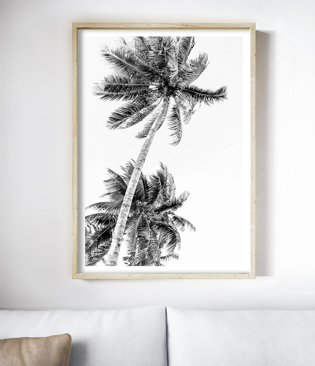 Vintage Palms Print (Black and White)