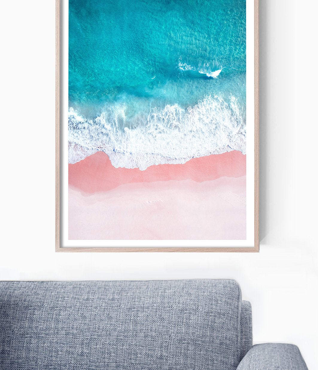 coastal wall art sea print aerial beach print