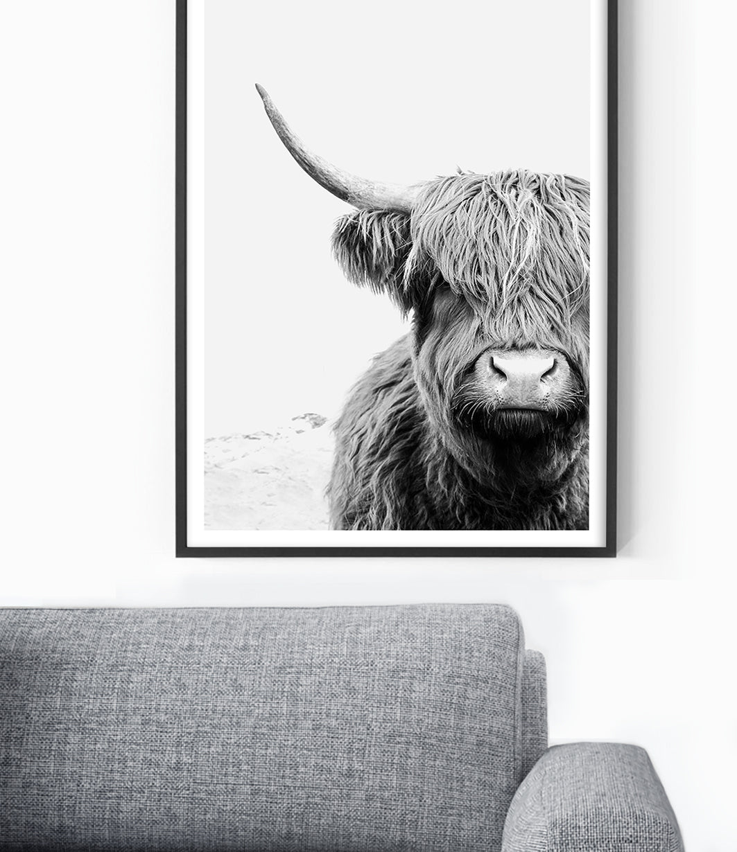 Highlander Print (Black and White)