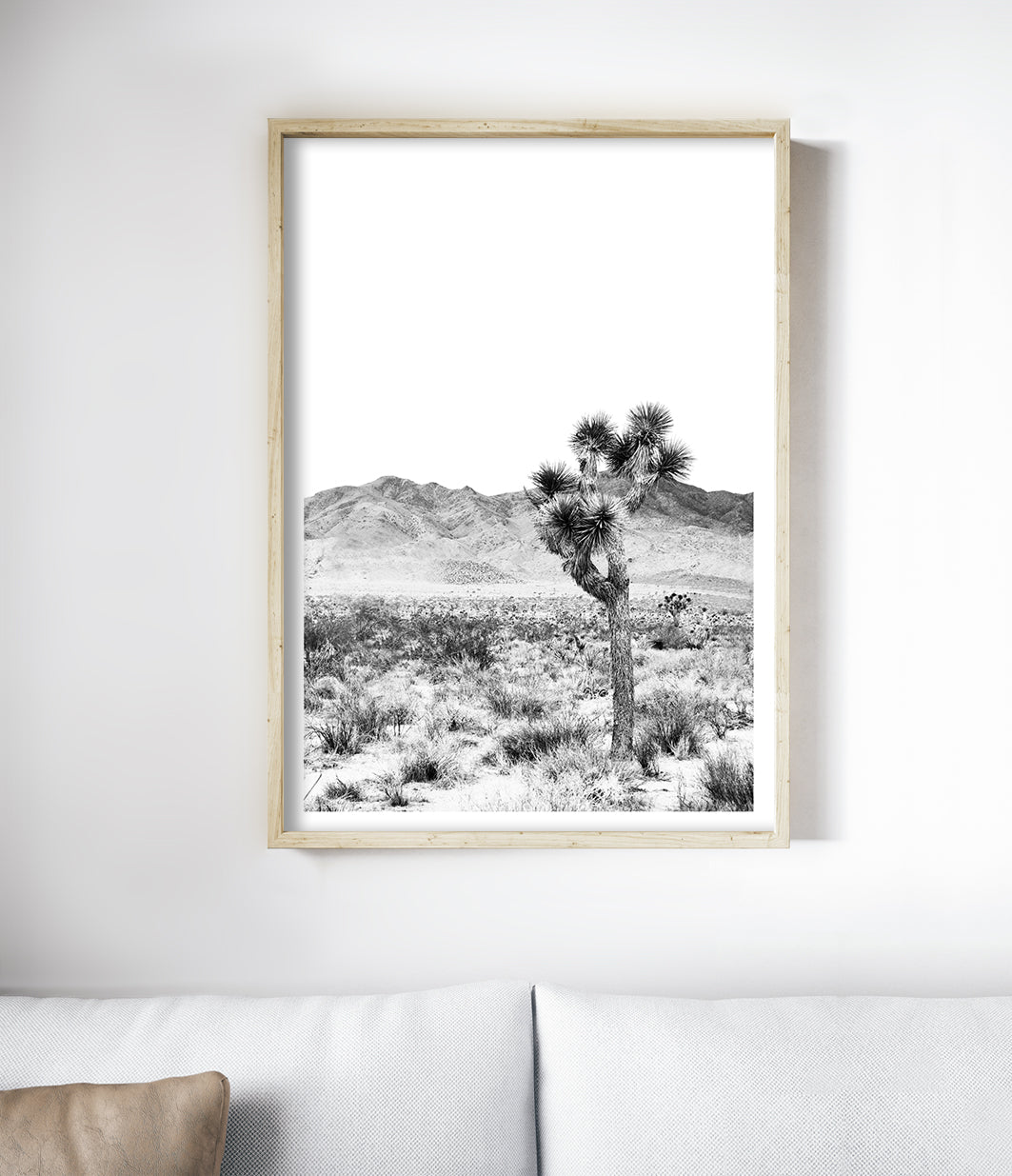 Joshua Tree Print (Black and White)