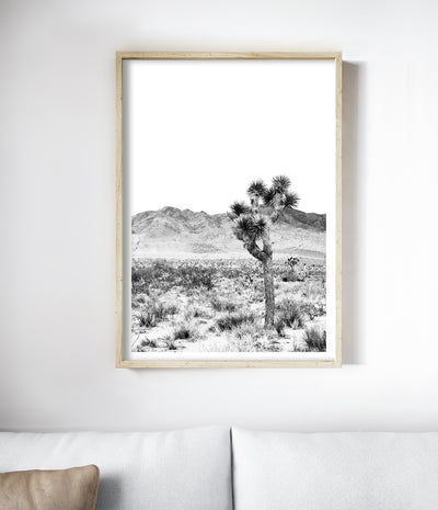 Joshua Tree Print (Black and White)