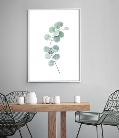 eucalyptus leaf wall art print australian native print