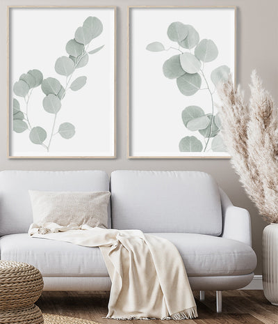 eucalyptus wall art prints gum leaf artwork