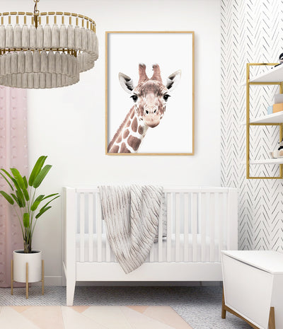 Curious Giraffe Print (Colour)