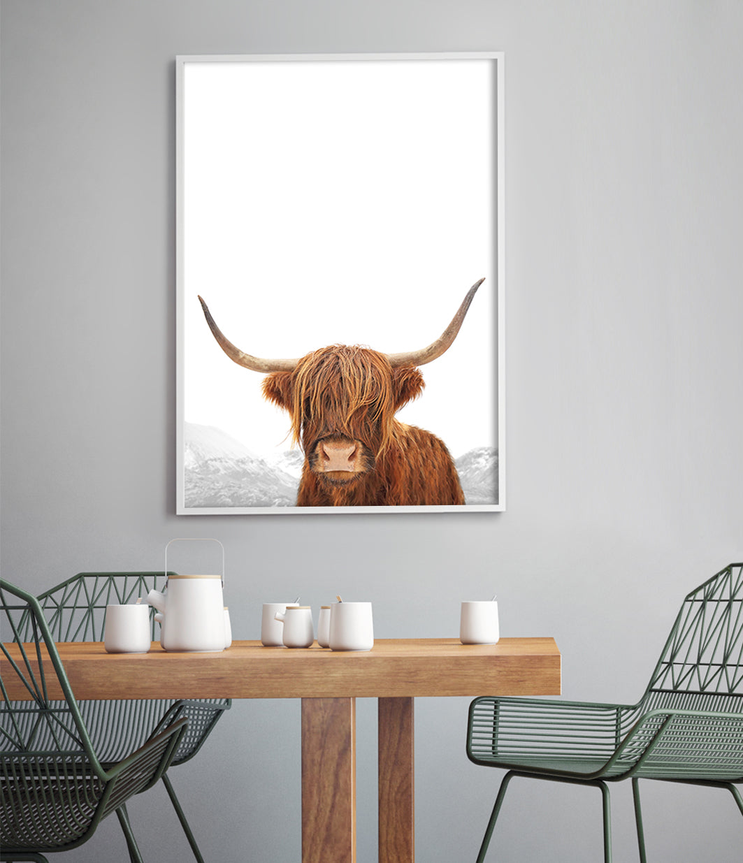 Highland Cow Print (Colour Portrait)