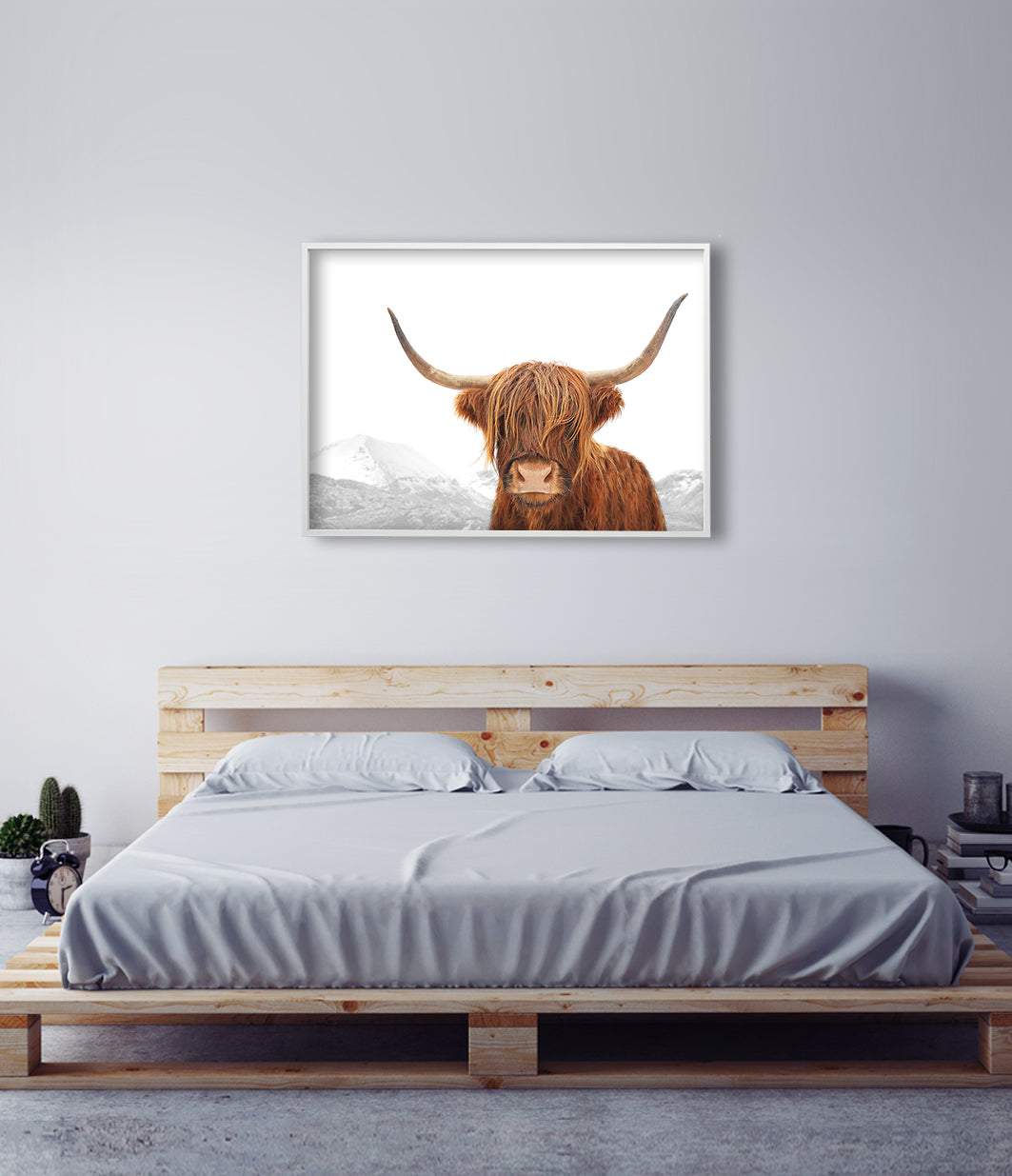 Highland Cow Art Print (Colour)