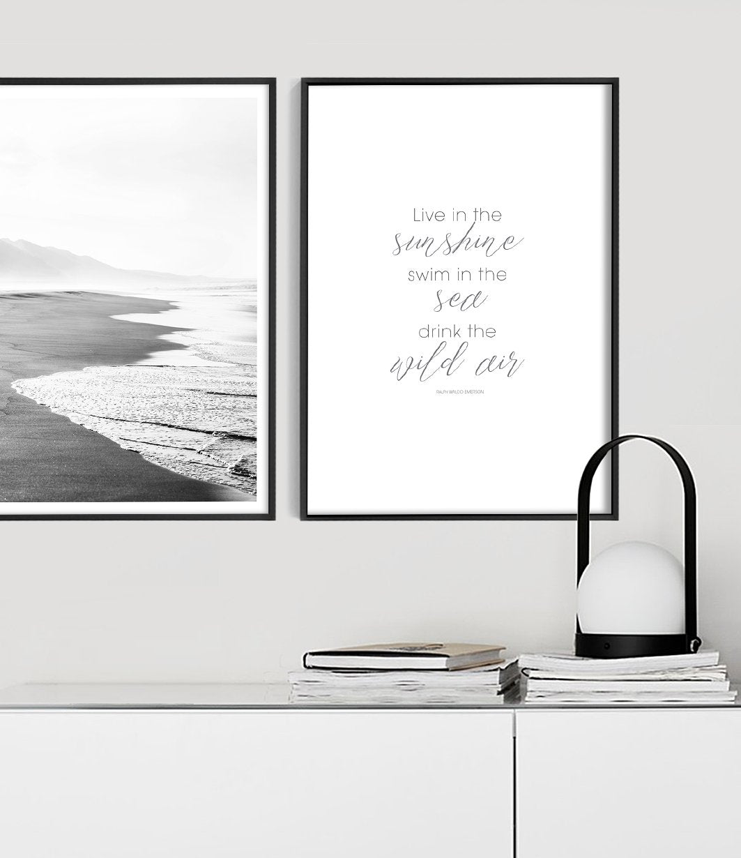 Drink the Wild Air | Emerson Quote Print