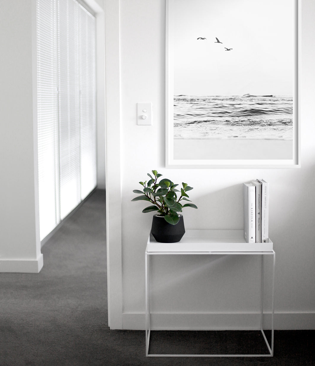 Serenity Beach Print (Black & White)