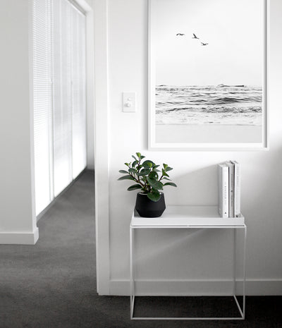Serenity Beach Print (Black & White)
