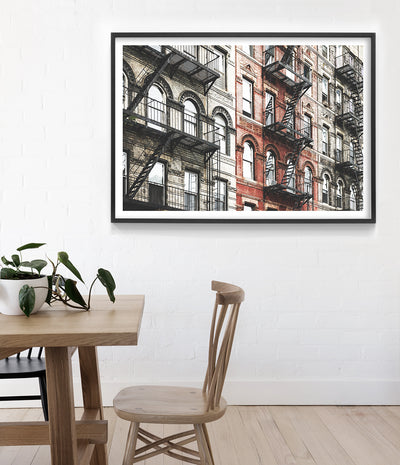 apartments-in-new-york-city-wall-art-print