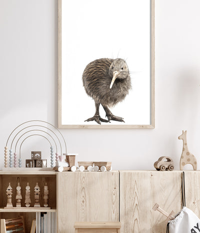 new zealand kiwi bird wall art print nz nursery decor