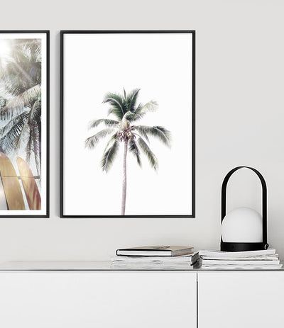 Vintage Palm Tree Print (Colour)