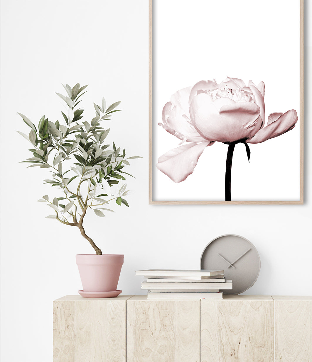 peony art print floral wall art australia
