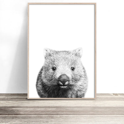 wombat art native australian animal prints and posters